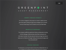 Tablet Screenshot of greenpointfunds.com